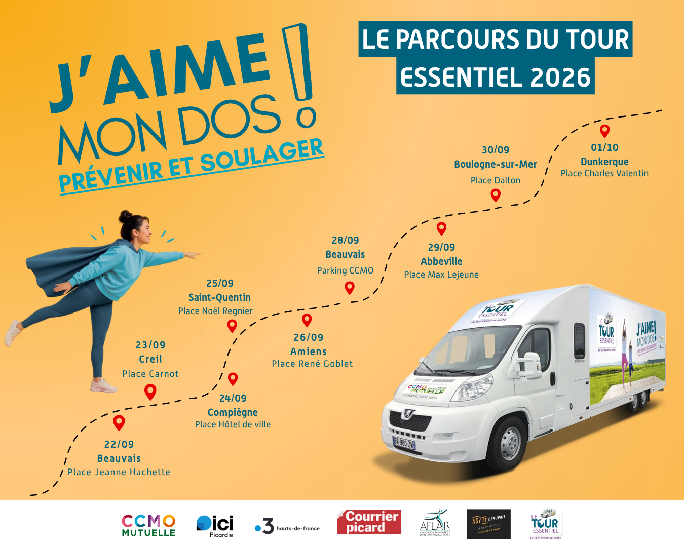 L’AFLAR participe au Tour Essentiel « J’aime mon dos ! »